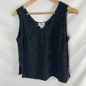 JKara Beaded Blouse Size Medium